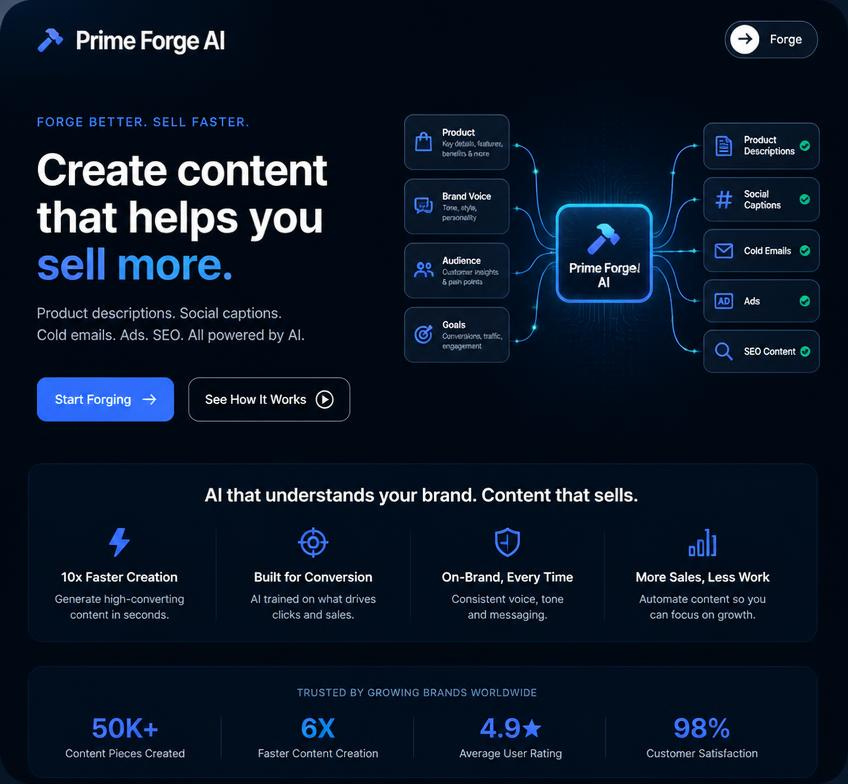 PrimeForge AI Workspace Overview